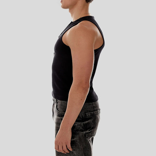 Versatile White Loose-fit Casual Tank Top - image 0