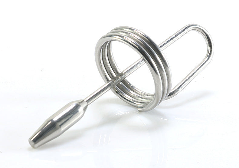 Penis Plug with Coiled Glans Ring - image 1
