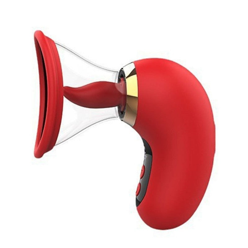 5-in-1 Sucking Vibrator - Red - image 11