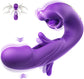 Flapping Clit Vibrator - Kissing Mouth & Vibration - Purple - image 4