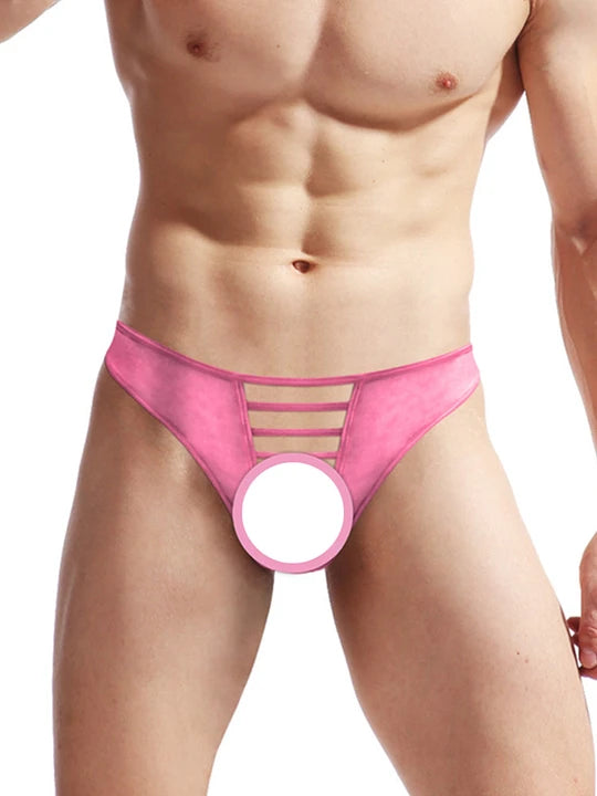Men's Sexy Spaghetti String Nylon Thong - image 4