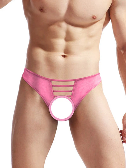 Men's Sexy Spaghetti String Nylon Thong - image 4