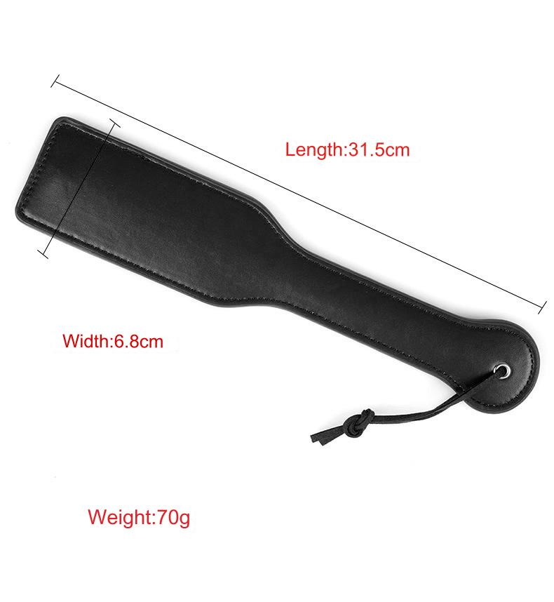 Pu Vegan Plush Paddle & Whip & Blindfold Set - image 2