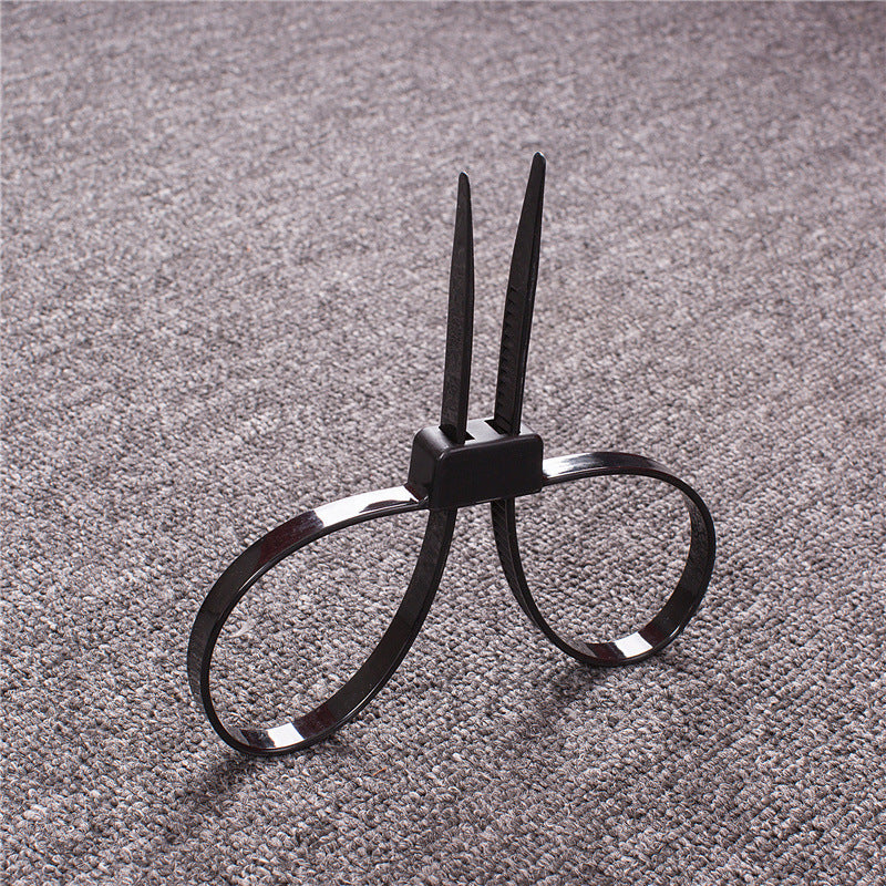 BDSM Disposable Hand Cuff Restraint - Black - image 1