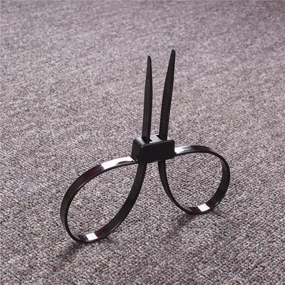 BDSM Disposable Hand Cuff Restraint - Black - image 1