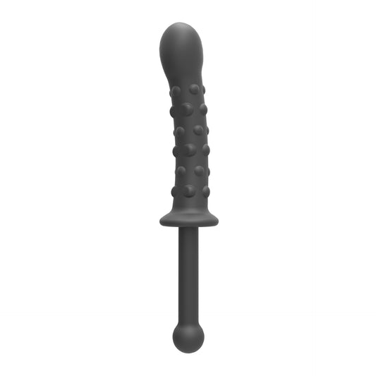 Textured Silicone Vibrator – Perfect for Anal & Vaginal Stimulation - Grey - image 0