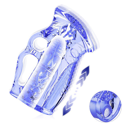 Open-Ended Male Stroker with 3D Beaded Texture – Manual & Vibrating Versions Available - image 0