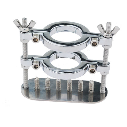 Adjustable Stainless Steel CBT Ball Stretcher with Removable Spikes – Extreme Pleasure & Pain Control - D - image 4