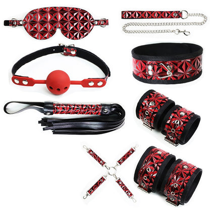 BDSM Sex Play Kit Bondage Set - Red - image 3