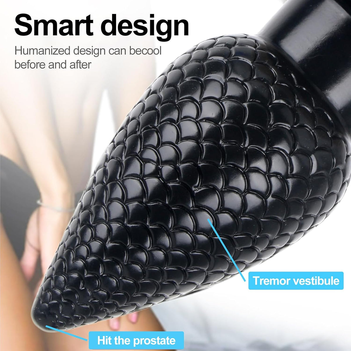 Textured Silicone Butt Plug  - image 7