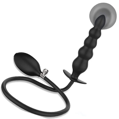 Inflatable Beaded Butt Anal Plug - 5 Beads - image 2