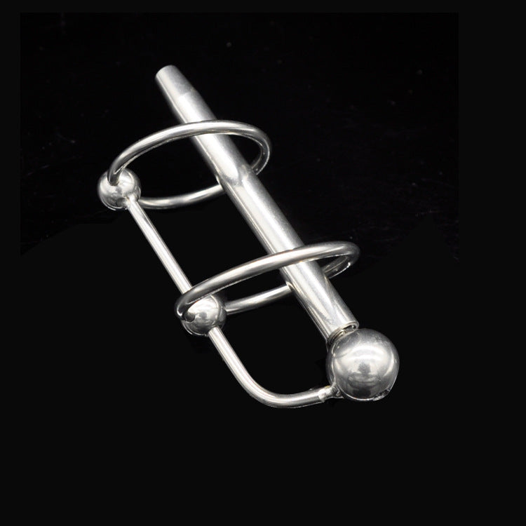 Thick Urethral Probe (with Thru Hole + 4 Glans Rings) - image 0