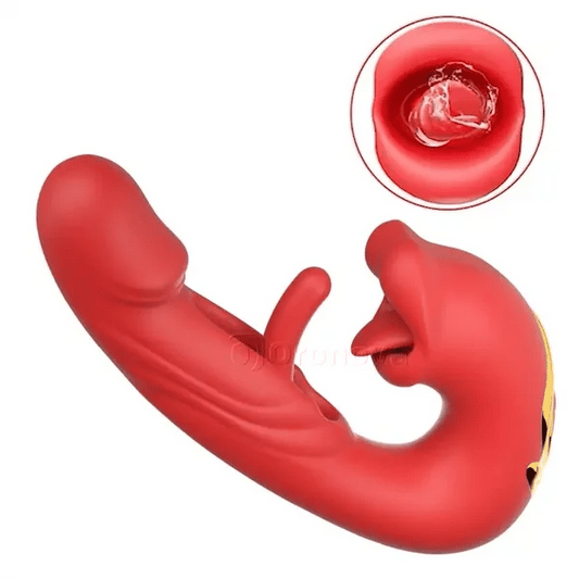 Flapping Clit Vibrator - Kissing Mouth & Vibration - image 1