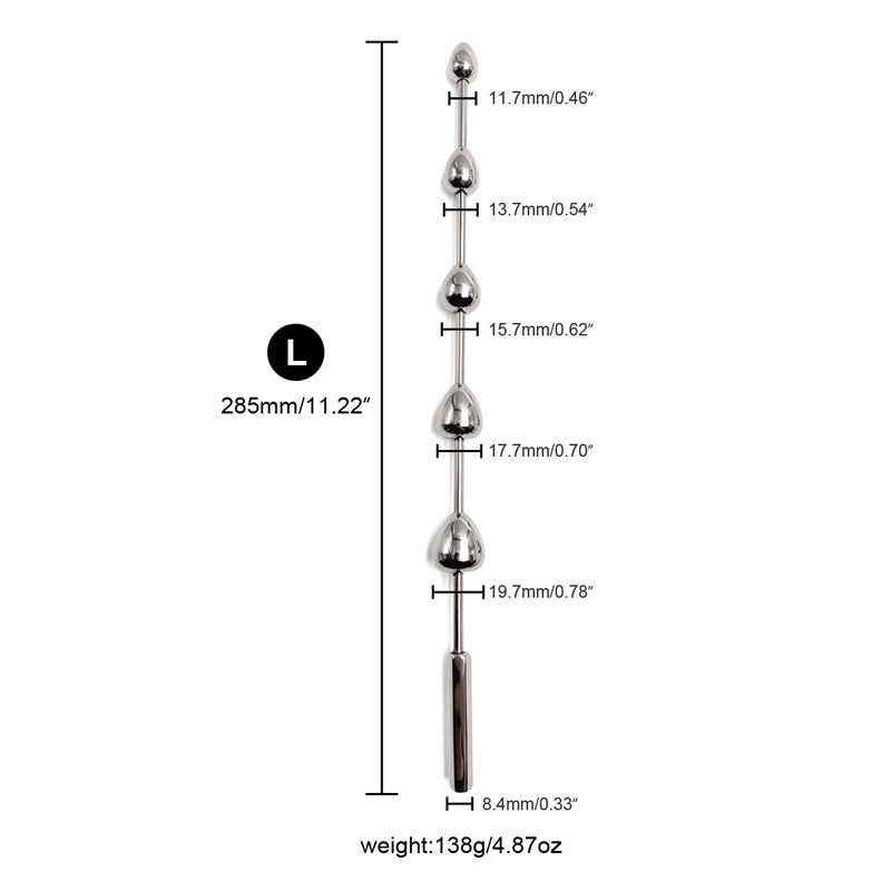 Smooth Beads Urethral Dilator - L - image 0