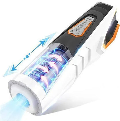 Avenger 5 in 1 Automatic Male Masturbator 4 Rotating 3 Pushing - White - image 4