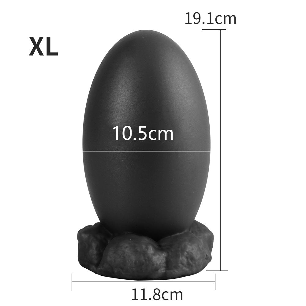 Plug Anal Egg - Black - XL - image 9