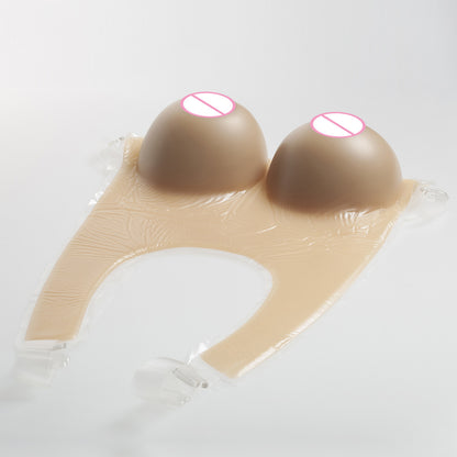Round Neck Sissy Boobies Silicone Breast Forms for Crossdresser - image 2