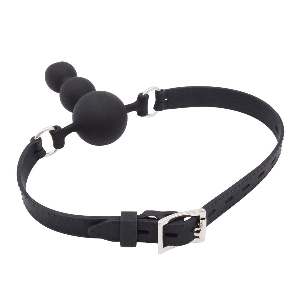 Obsidian Silence Ball Gag - Silicone Restraint Straps - image 0