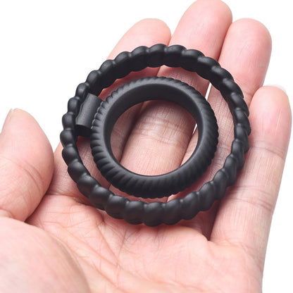 Silicone Versatile Cock Ring Penis - Black - image 4