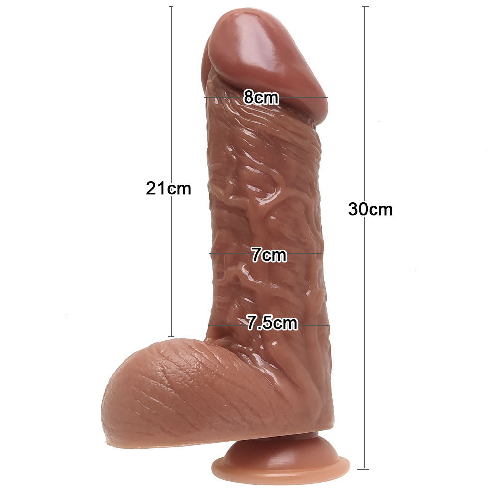 Multi-Size Realisti Dildo - Brown - 8cm - image 10