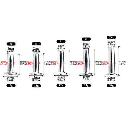 Short Stainless Steel Urethral Sounding Rods - 5 pcs set - image 2