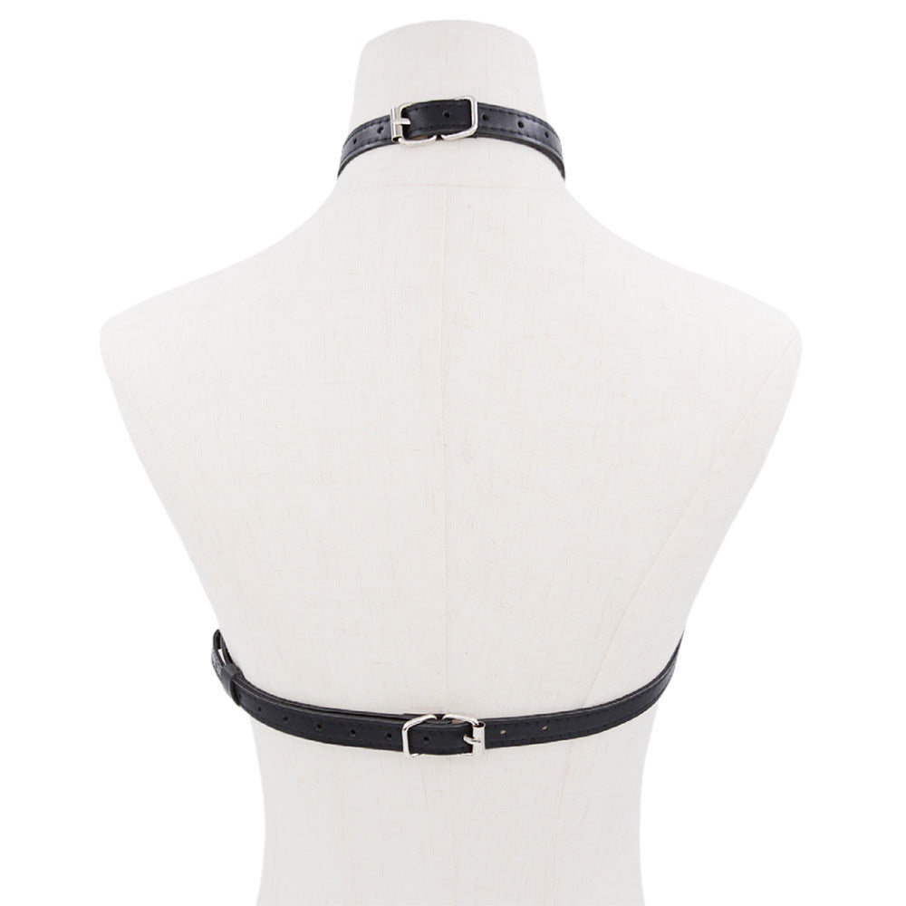 Sexy Halter Harness Cage Bra - image 1