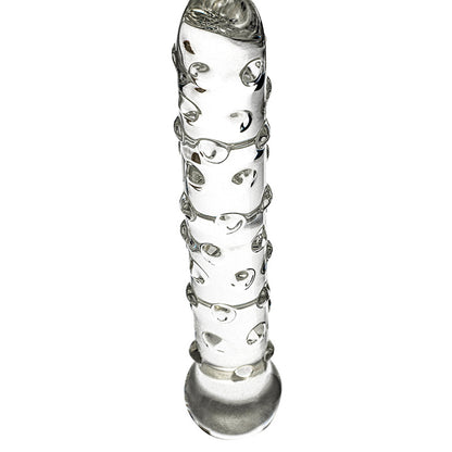 Textured Glass Dildo – Handcrafted Bobble Shaft for G-Spot & Anal Play - image 4