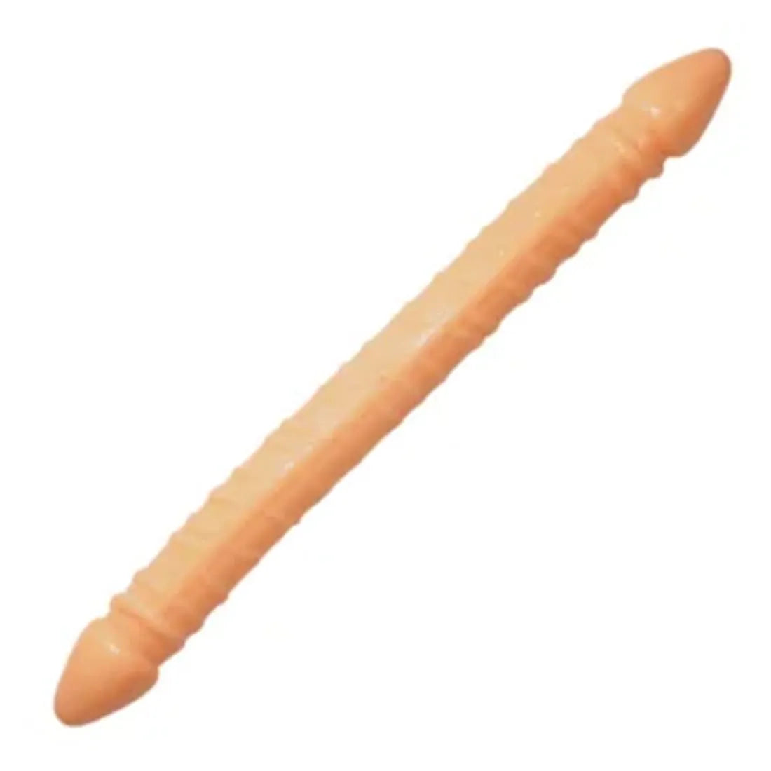 Double Penile Dildo Long - Nude - image 0