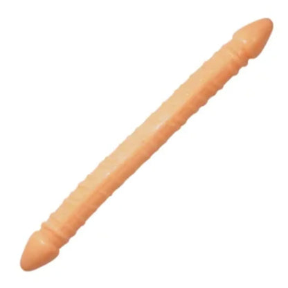 Double Penile Dildo Long - Nude - image 0