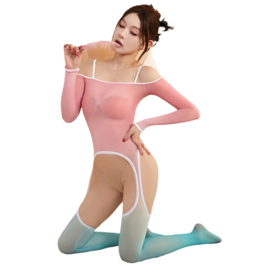 Gradient Suspender Bodystocking - image 0