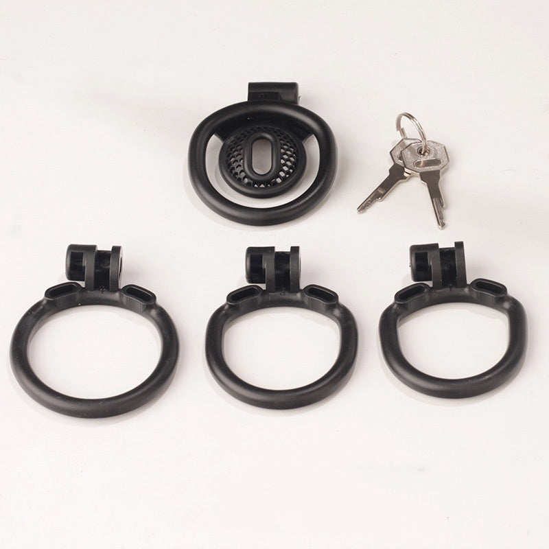 Innie/Micro/Stub Chastity Cage for Sissy Play with 3 Size Rings - image 12