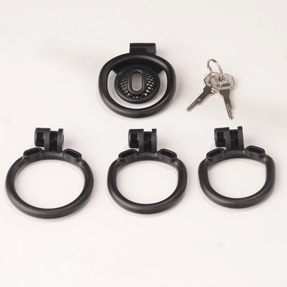 Innie/Micro/Stub Chastity Cage for Sissy Play with 3 Size Rings - image 12