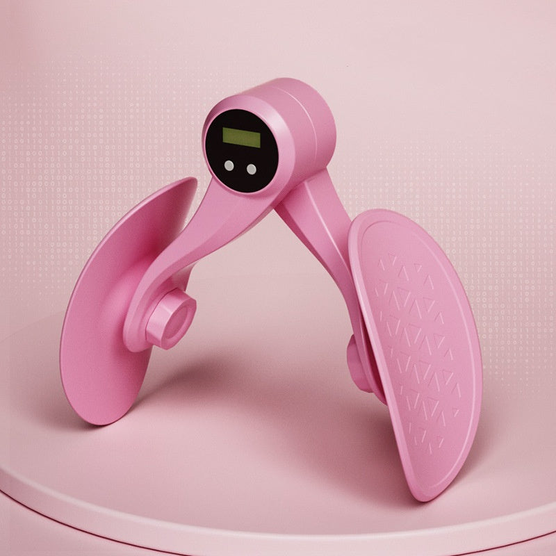 Thigh Hip Trainer Kegel Exerciser Pelvic Floor Trainer for Postpartum Rehabilitation - Pink with counter - image 0
