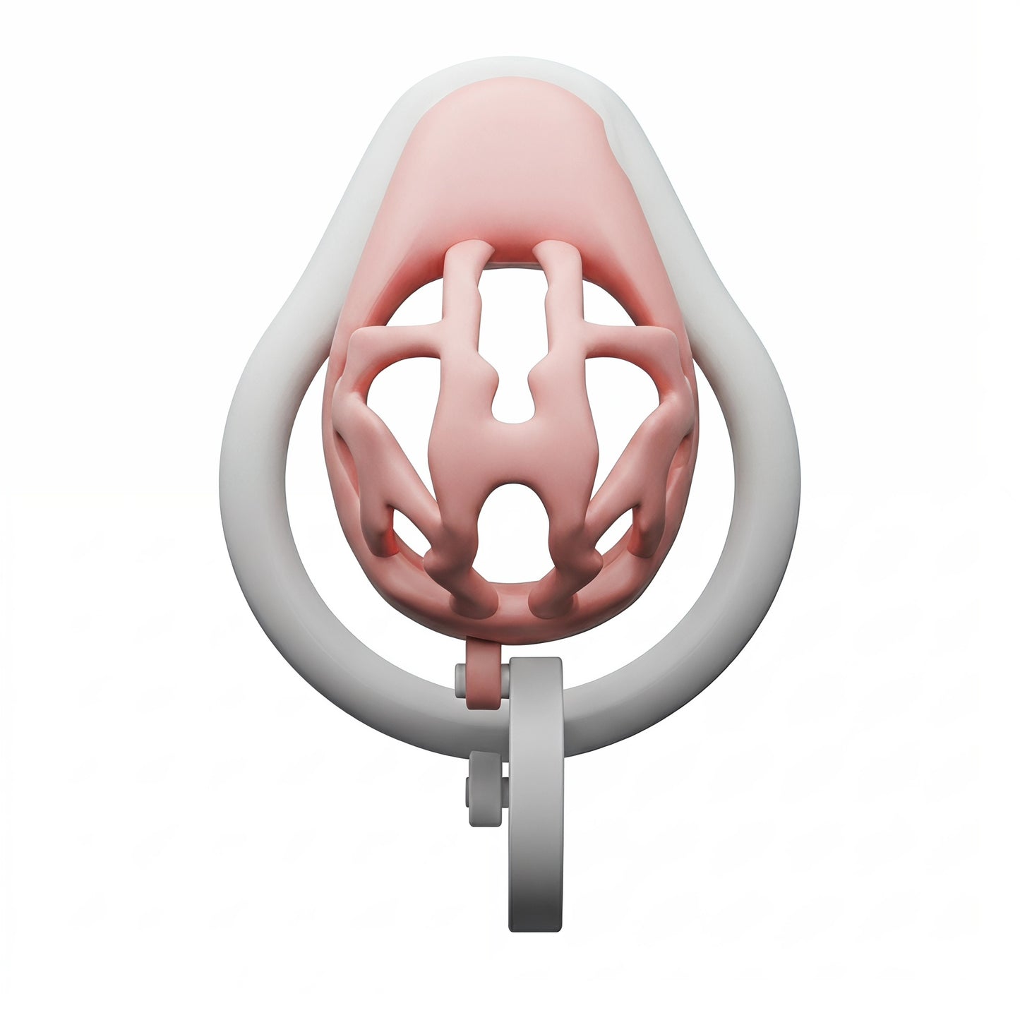 Pearl Drop Chastity Cage - Pink - image 4