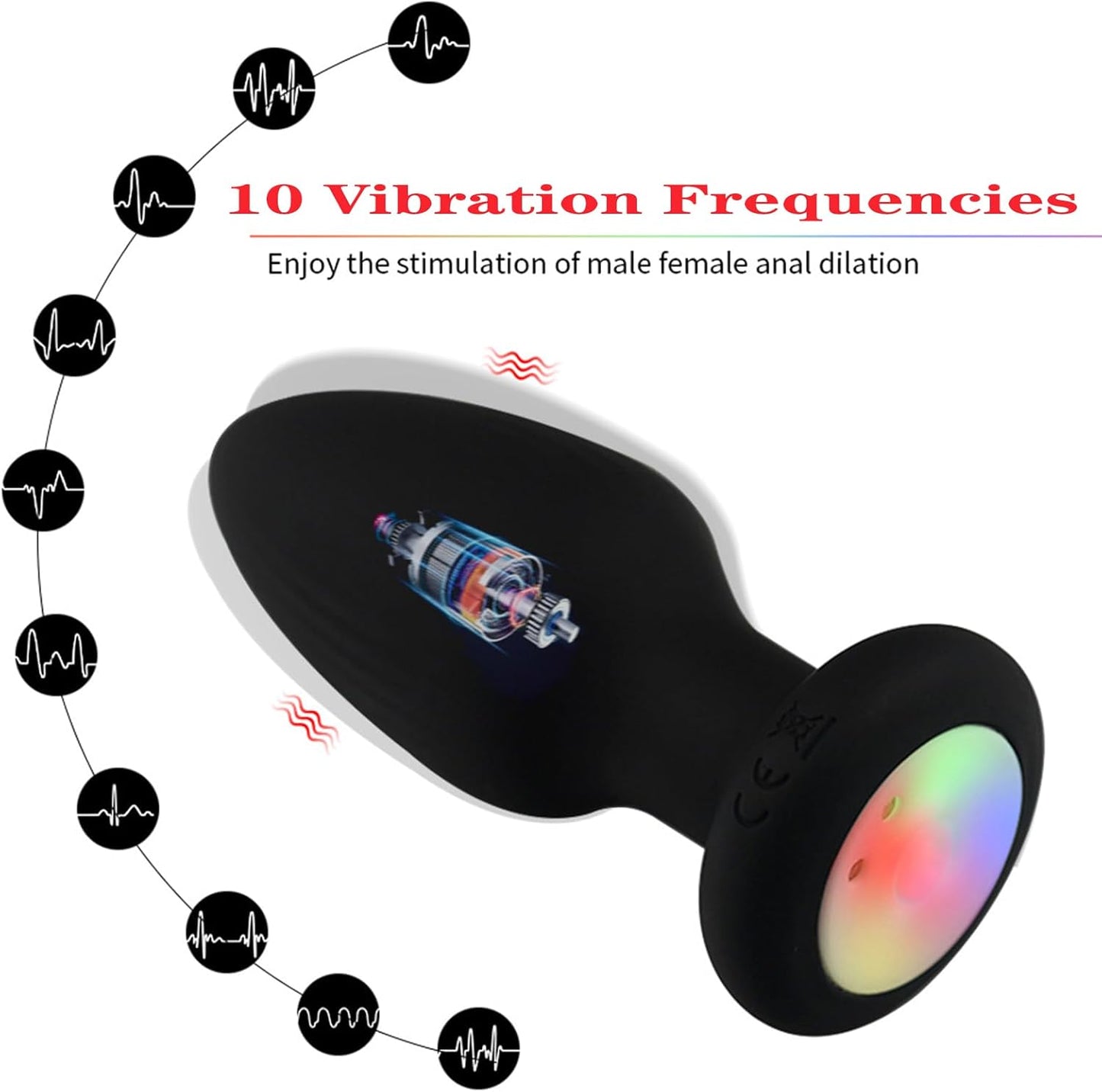 Multicolor Fox Tail Light Up Butt Plug - image 2