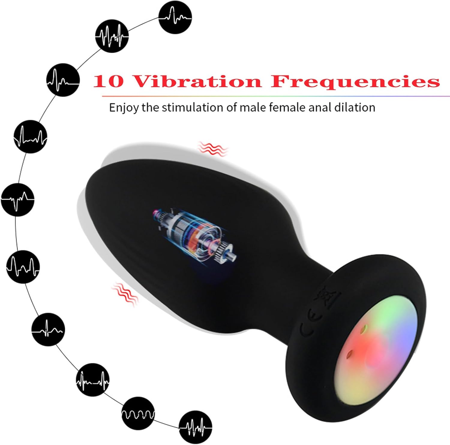 Multicolor Fox Tail Light Up Butt Plug - image 2