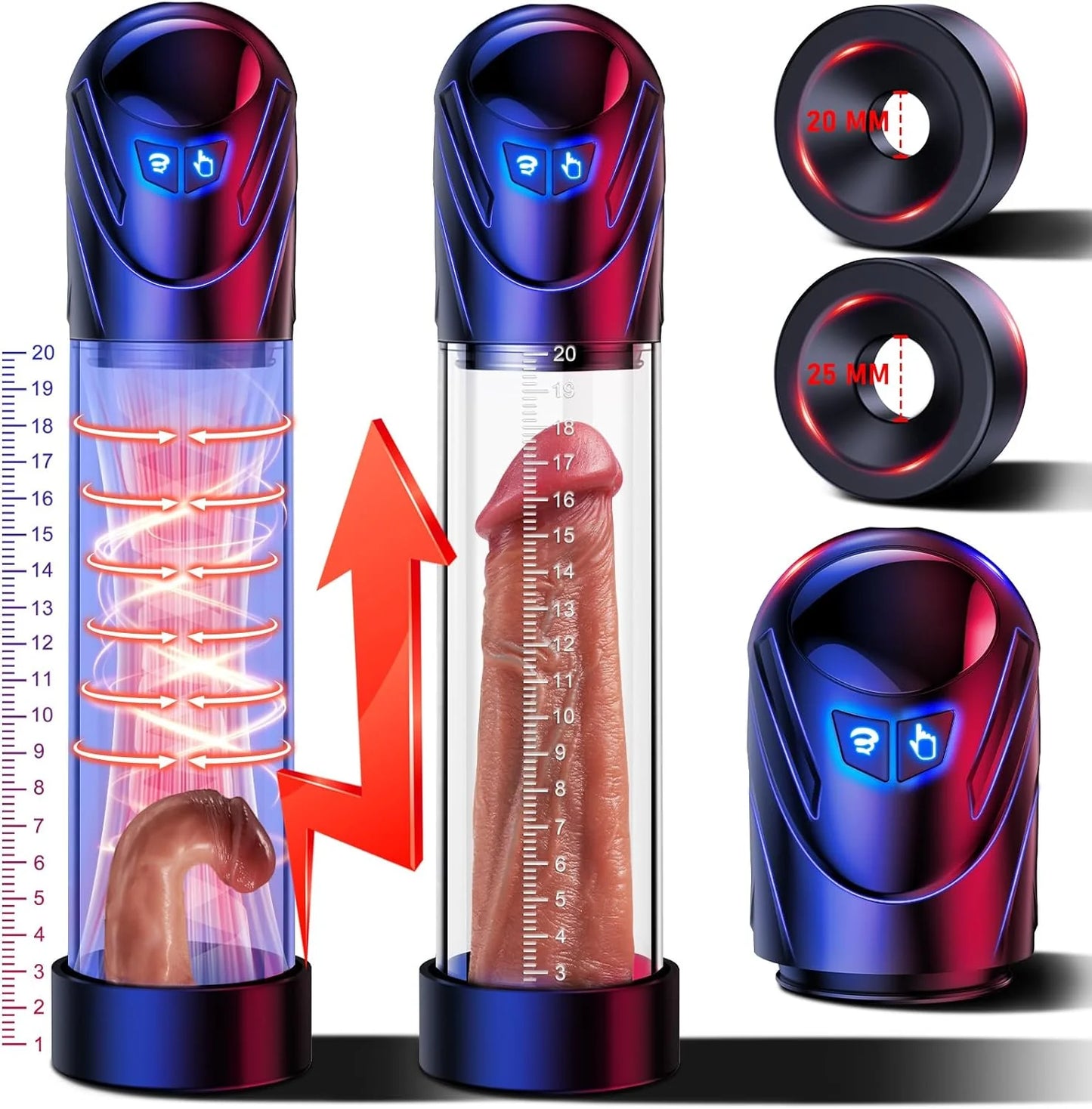 Premium Electric Penis Pump 5 Suction Modes Penis Enlargement - Black - image 0