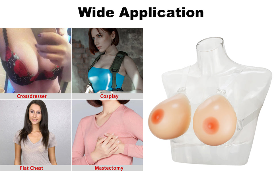 Fake Boobies Seductive Silicone Breast Forms Crossdresser Transgender Cosplay - image 3