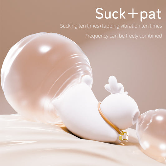 Elk Glow Dual-Stim Night Light Suction & Vibration Massager with UV Sanitize Mode - image 1