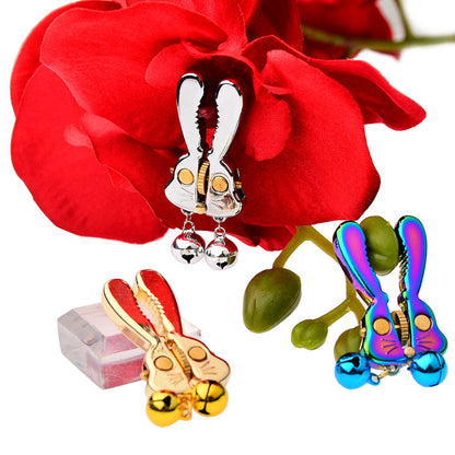 Adjustable Bunny Nipple Clamps – Sensory Play with Bells & Gear Control - image 16