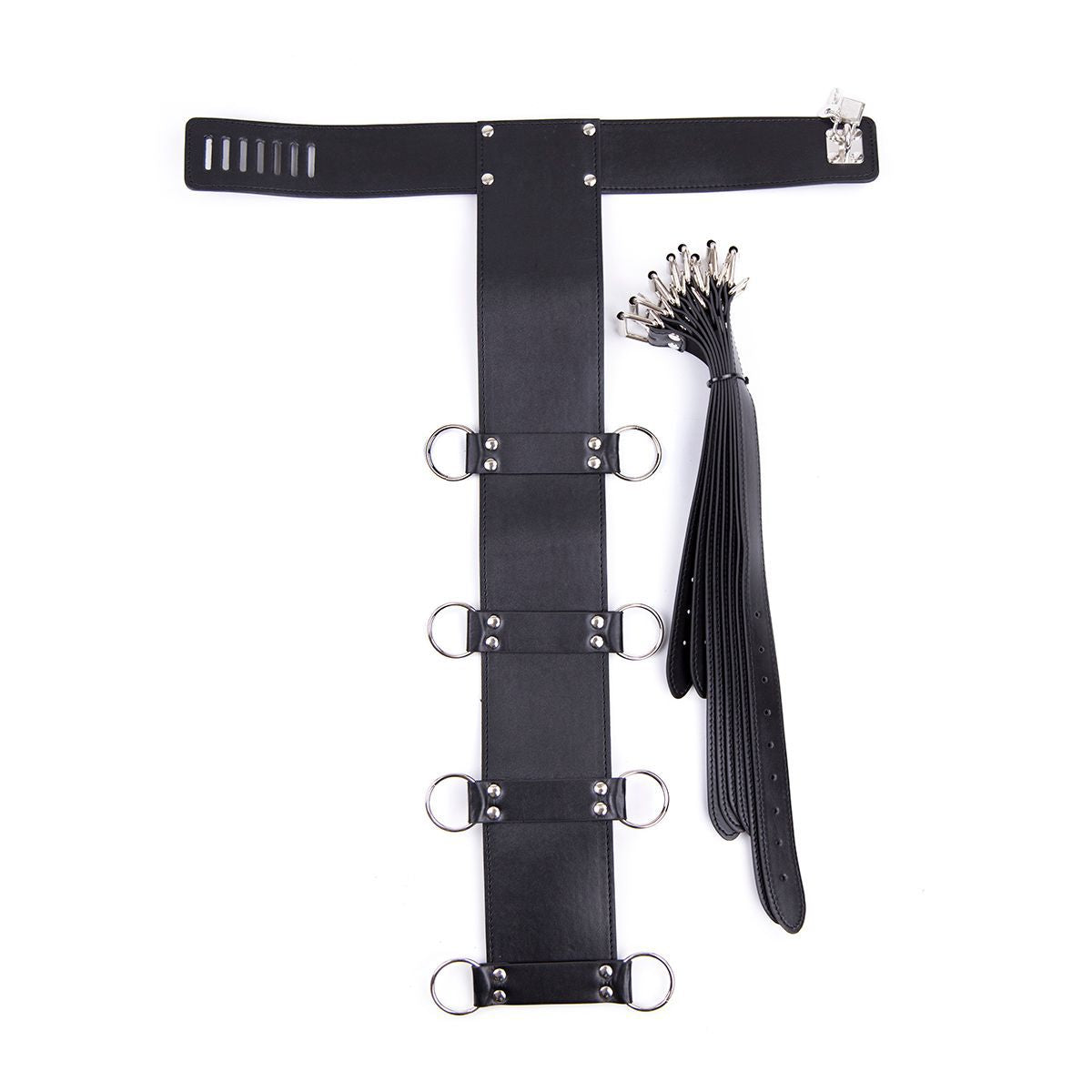 BDSM Arm Hand Restraints Bondage with Collar - image 2