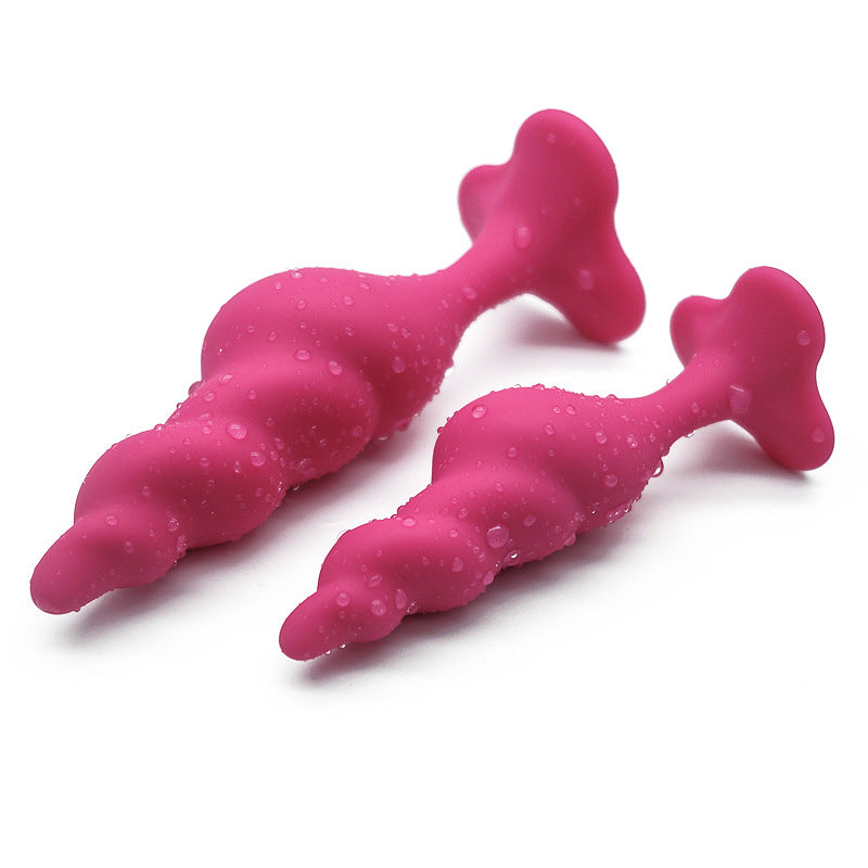 Soft Silicone Anal Plug with Rounded Tip & Flared Base - image 4