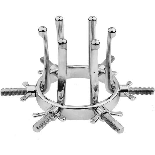 Metal Anal Expander Adjustable Anal Dilator - Silver - image 0