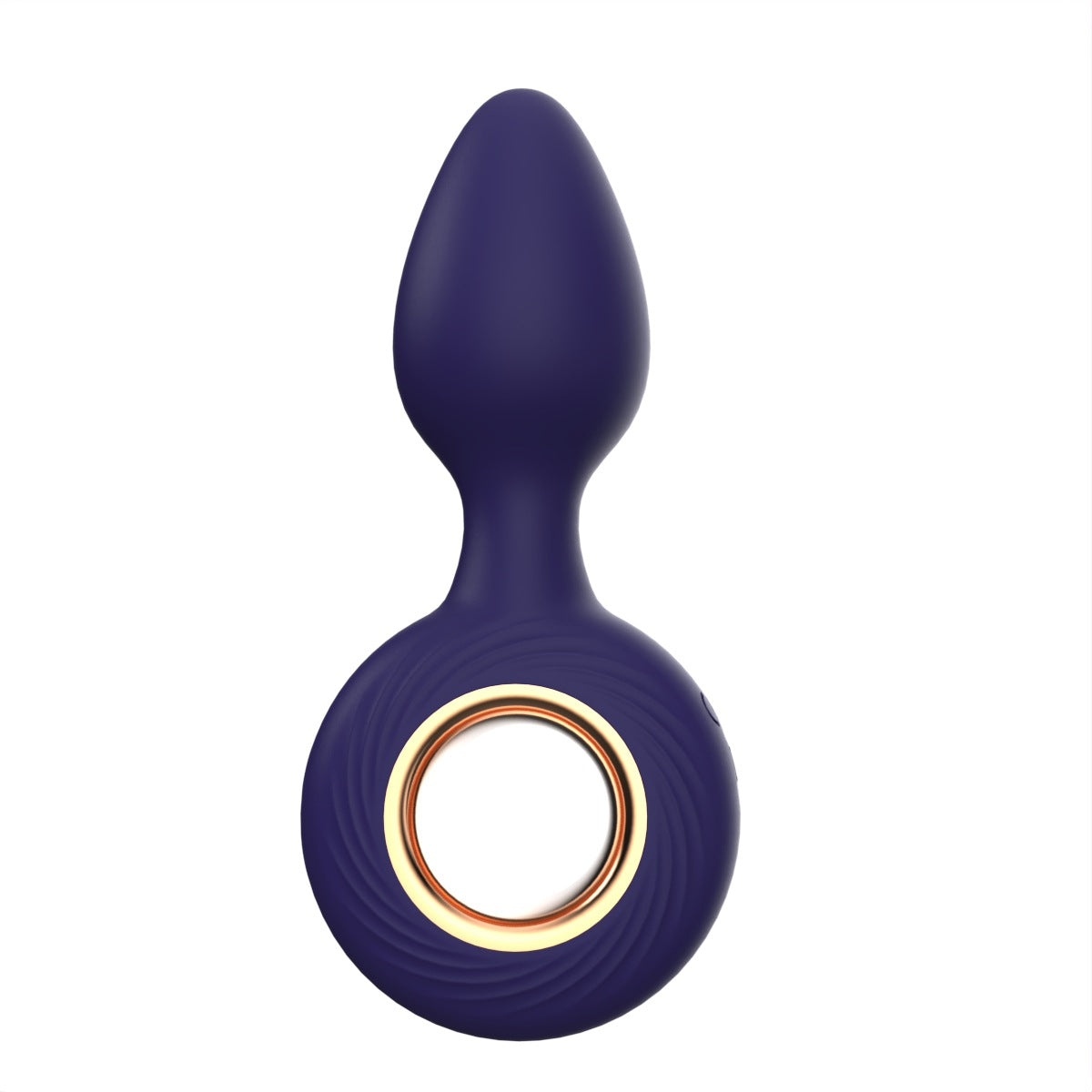 Sweet Smile Vibrating Butt Plug - Blue & Gold - image 10