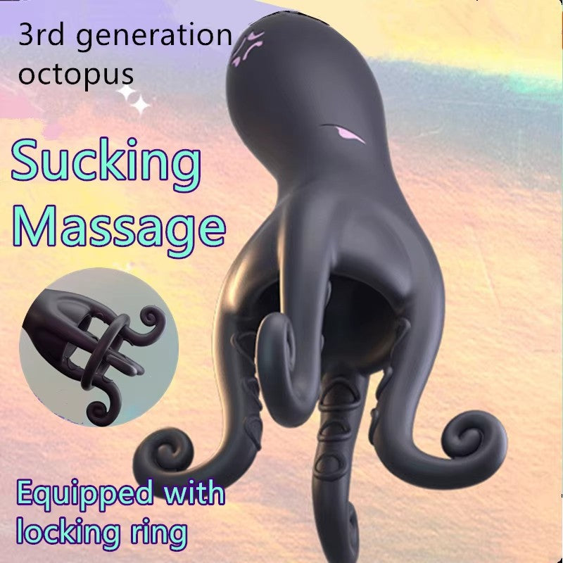 Deep-Thrust Penis Massager – Silicone Tentacle Toy with Locking Ring & Hands-Free Play - image 3