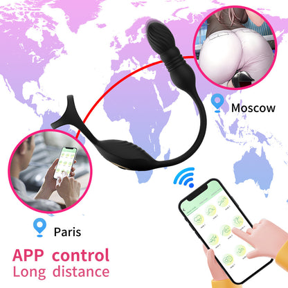 Auto-Sizing Vibrating Prostate Plug - Telescopic Anal Stimulator with 10 Vibration Modes - image 6
