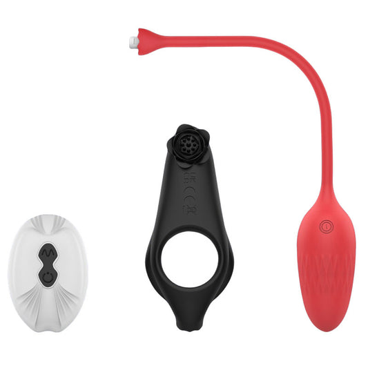 VibeSync Duo – Remote-Controlled Vibrator for Clit, G-Spot & Couples Play - Red - image 0