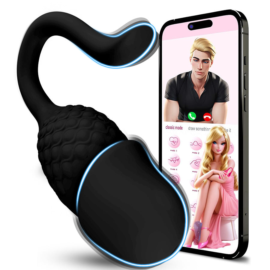 Vibrator App Remote Control Wearable Rose Sex Toy For Couples - Black - image 6
