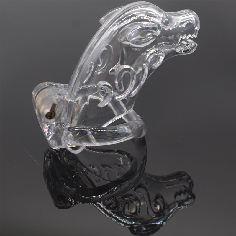 Dog Head Chastity Cage - Clear - Short - image 10