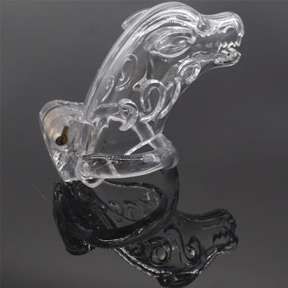 Dog Head Chastity Cage - Clear - Short - image 10